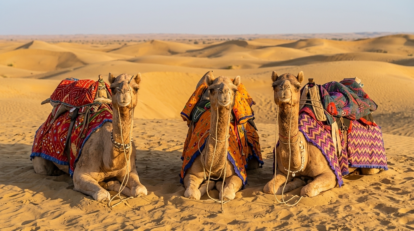 Thar Desert Camels